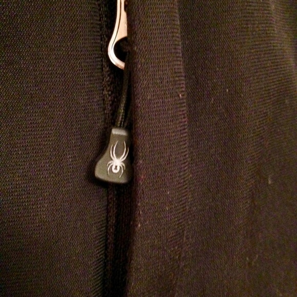 SPYDER Black Full Zip-Up Hoodie Jacket - Picture 4 of 8